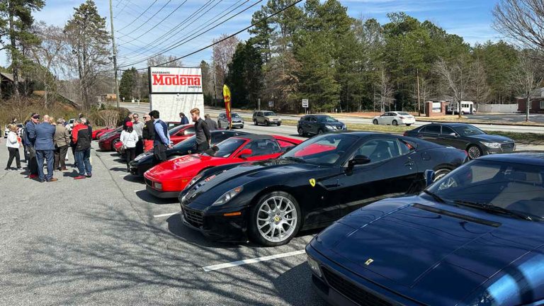 Ferrari Club of America's Atlanta Chapter visits Modena Restaurant to celebrate Enzo Ferrari's Birthday