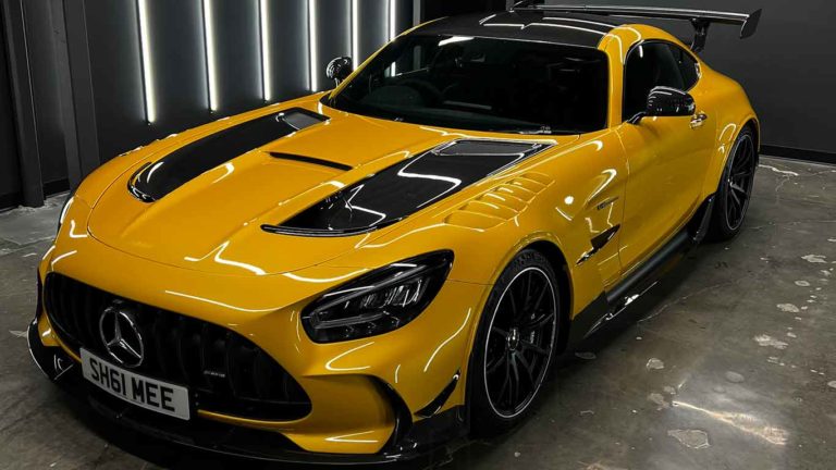 This Mercedes AMG GT Black Series is owned by Shmee and is one of the Shmeemobiles