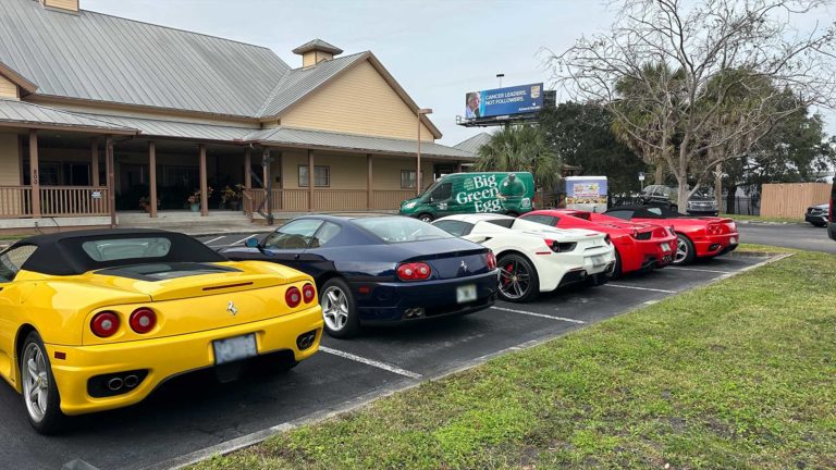 Ferrari's with the Big Green Egg Van