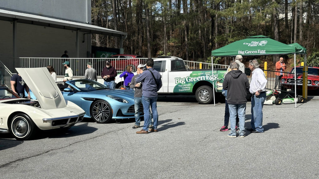 Metro Motorcar Club Celebrates Georgia BBQ Day at the Big Green Egg HQ in Atlanta with another Cooks & Cars Show.
