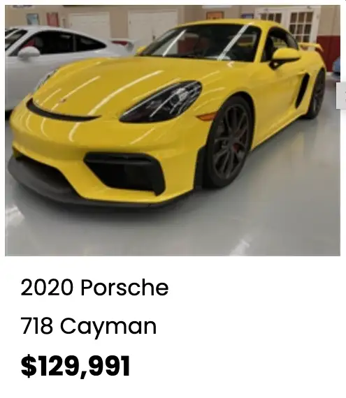 2020 Porsche 718 Cayman For Sale