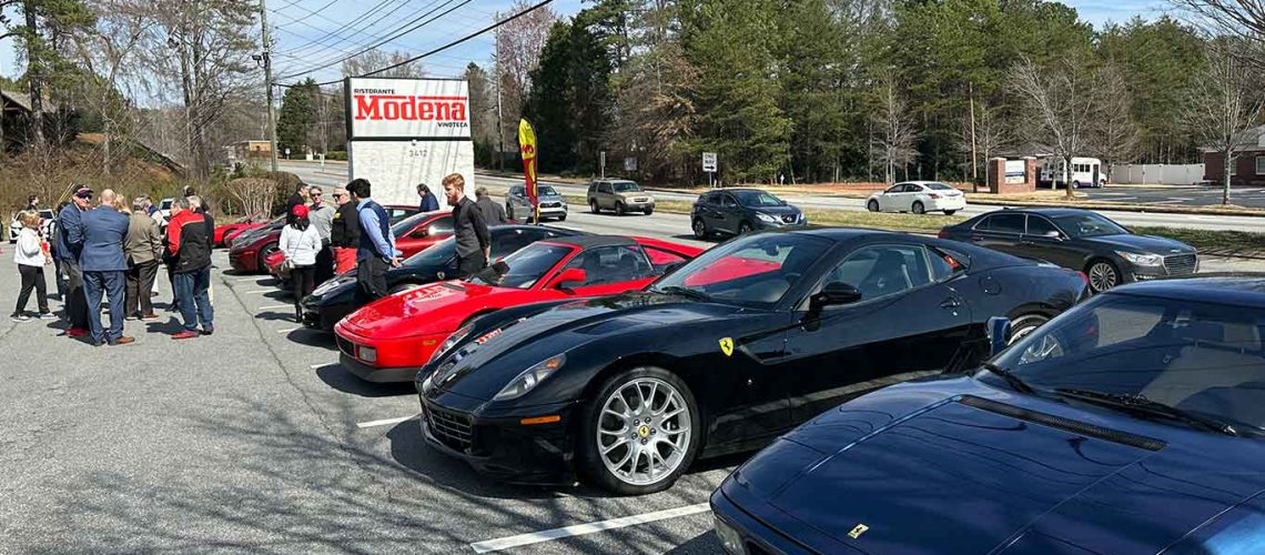 Ferrari Club of America's Atlanta Chapter visits Modena Restaurant to celebrate Enzo Ferrari's Birthday